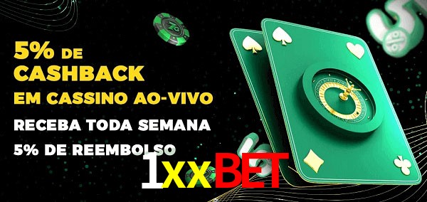 Promoções do cassino ao Vivo 1xxbet